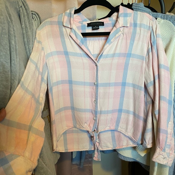 Sanctuary spring plaid flannel - Picture 2 of 3